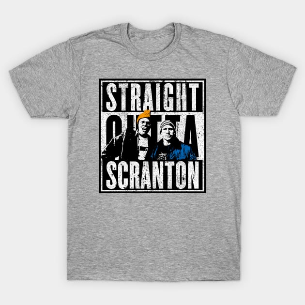 Straight Outta Scranton (Variant) - Lazy Scranton T-Shirt by huckblade